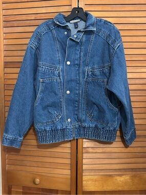 Universal Thread Relaxed Denim Bomber Jacket